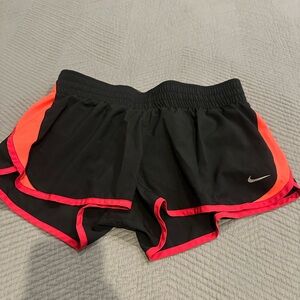 Nike Black and Pink Athletic Shorts Dynamic Design